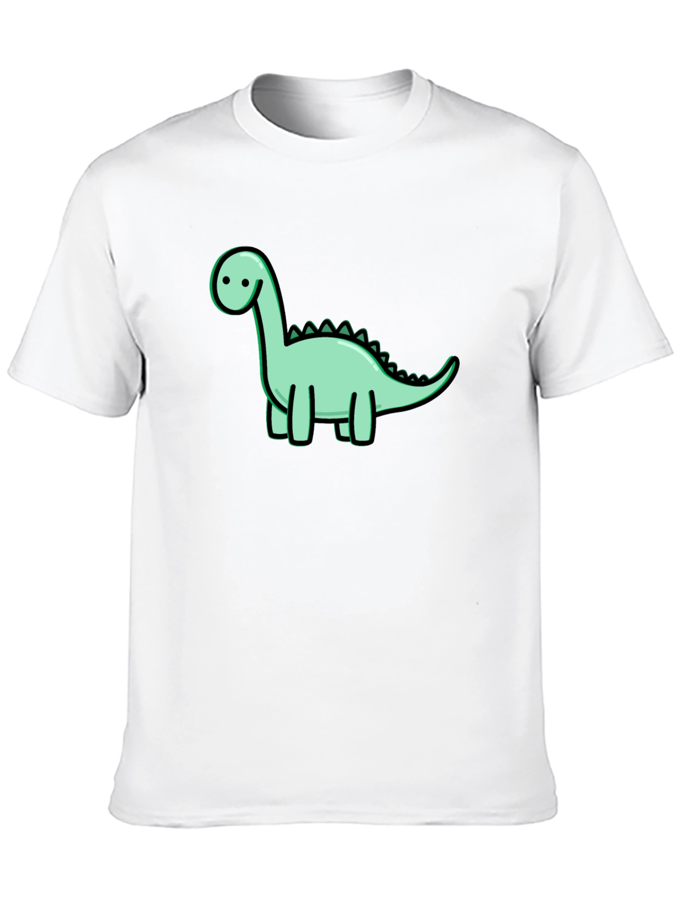 Cute Dinosaur Graphic Black T-Shirt