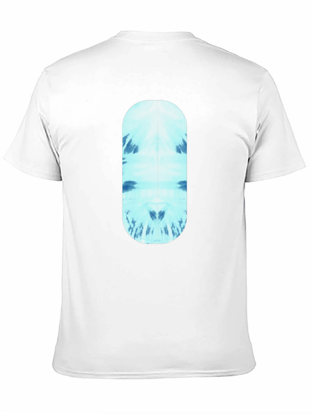 Cool Blue Tie-Dye Capsule Graphic Black T-Shirt