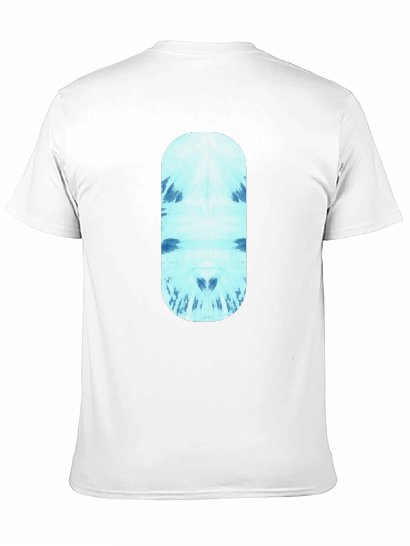 Cool Blue Tie-Dye Capsule Graphic Black T-Shirt