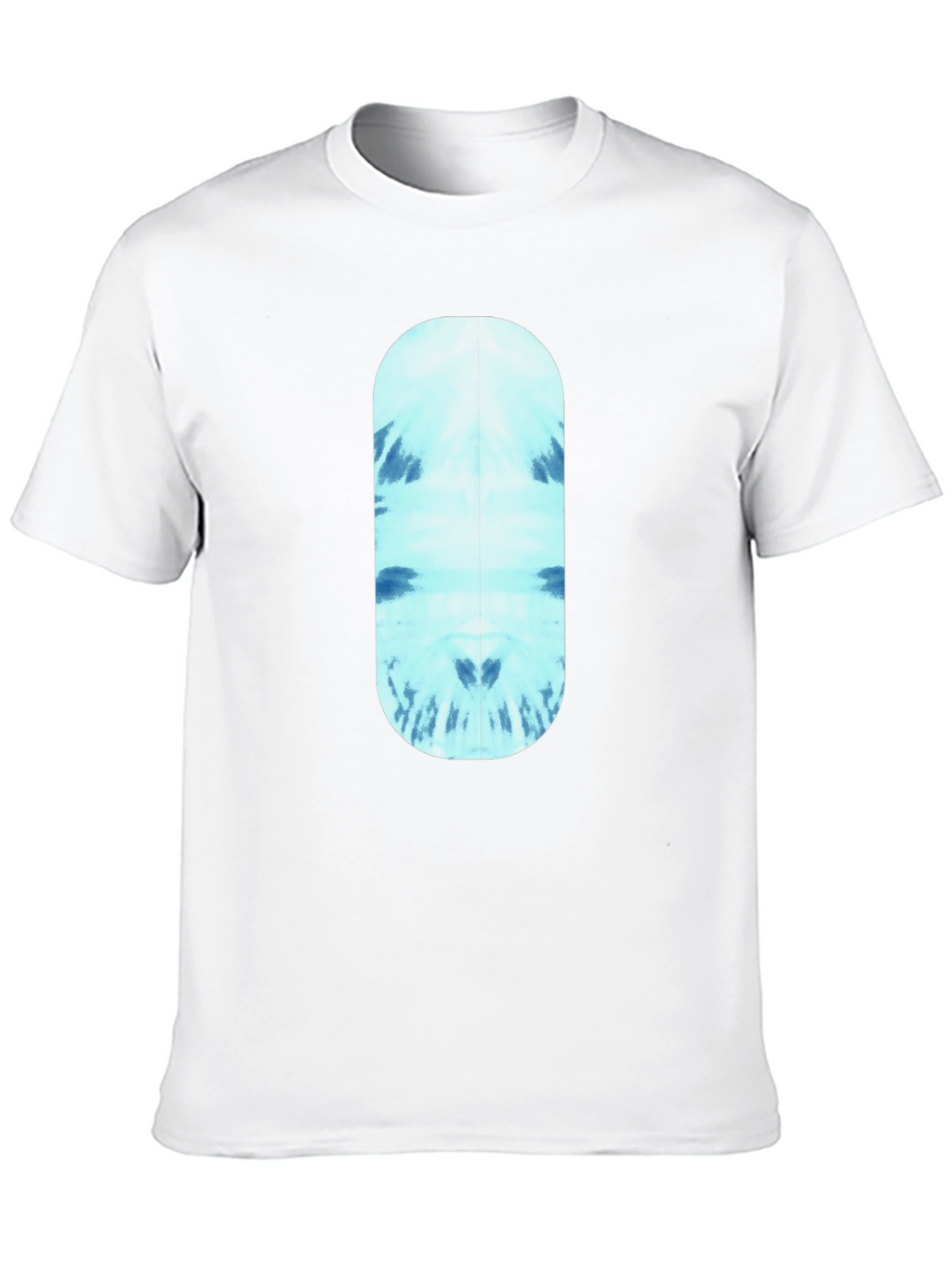 Cool Blue Tie-Dye Capsule Graphic Black T-Shirt