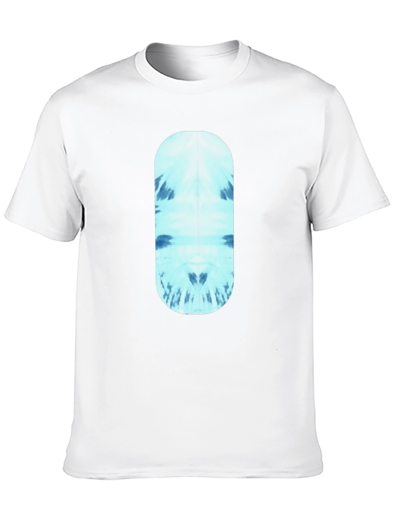 Cool Blue Tie-Dye Capsule Graphic Black T-Shirt