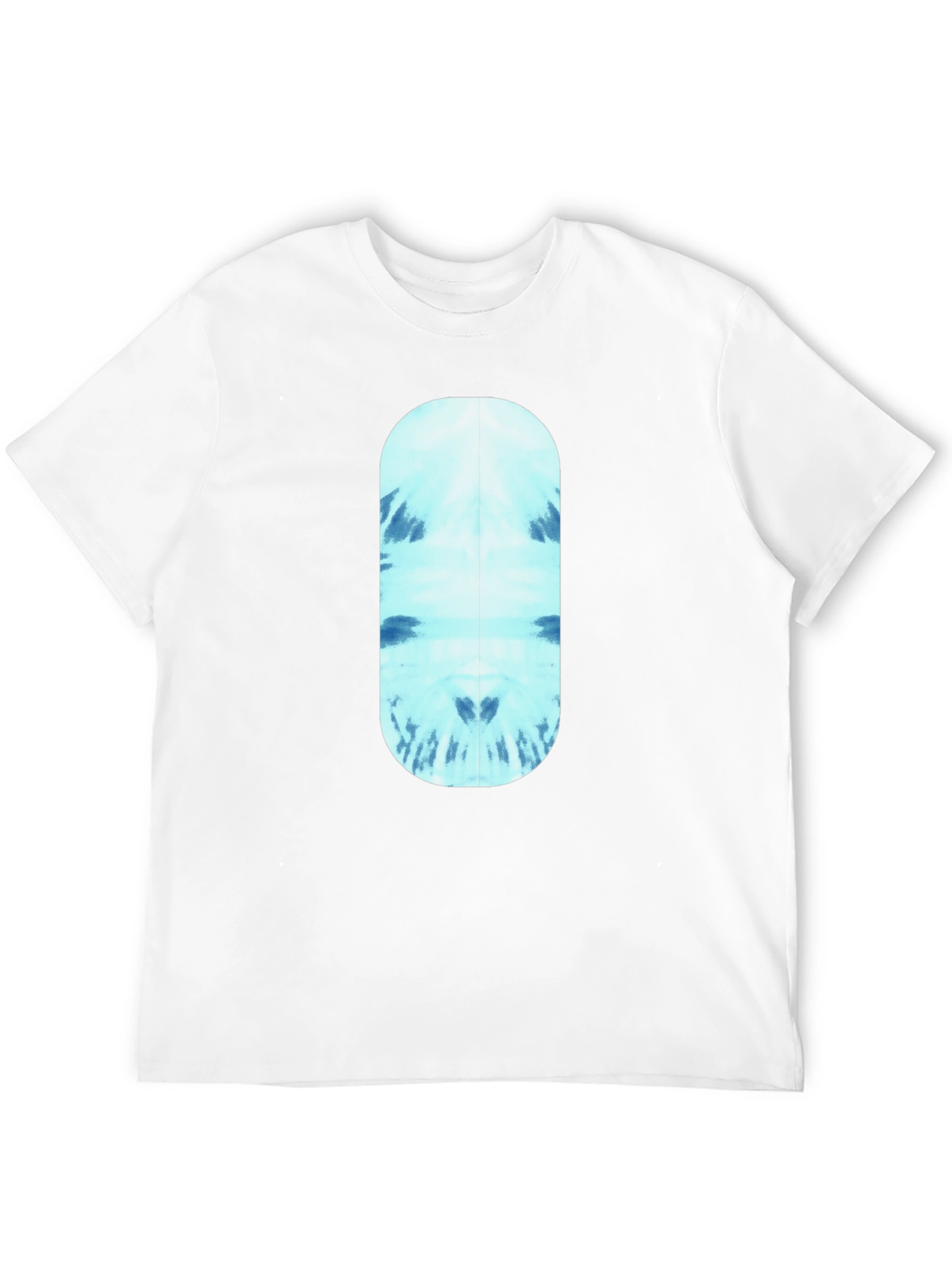 Cool Blue Tie-Dye Capsule Graphic Black T-Shirt