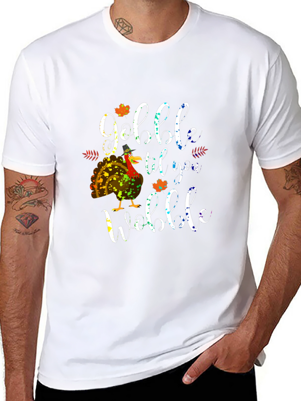 Gobble Til You Wobble Thanksgiving T-Shirt
