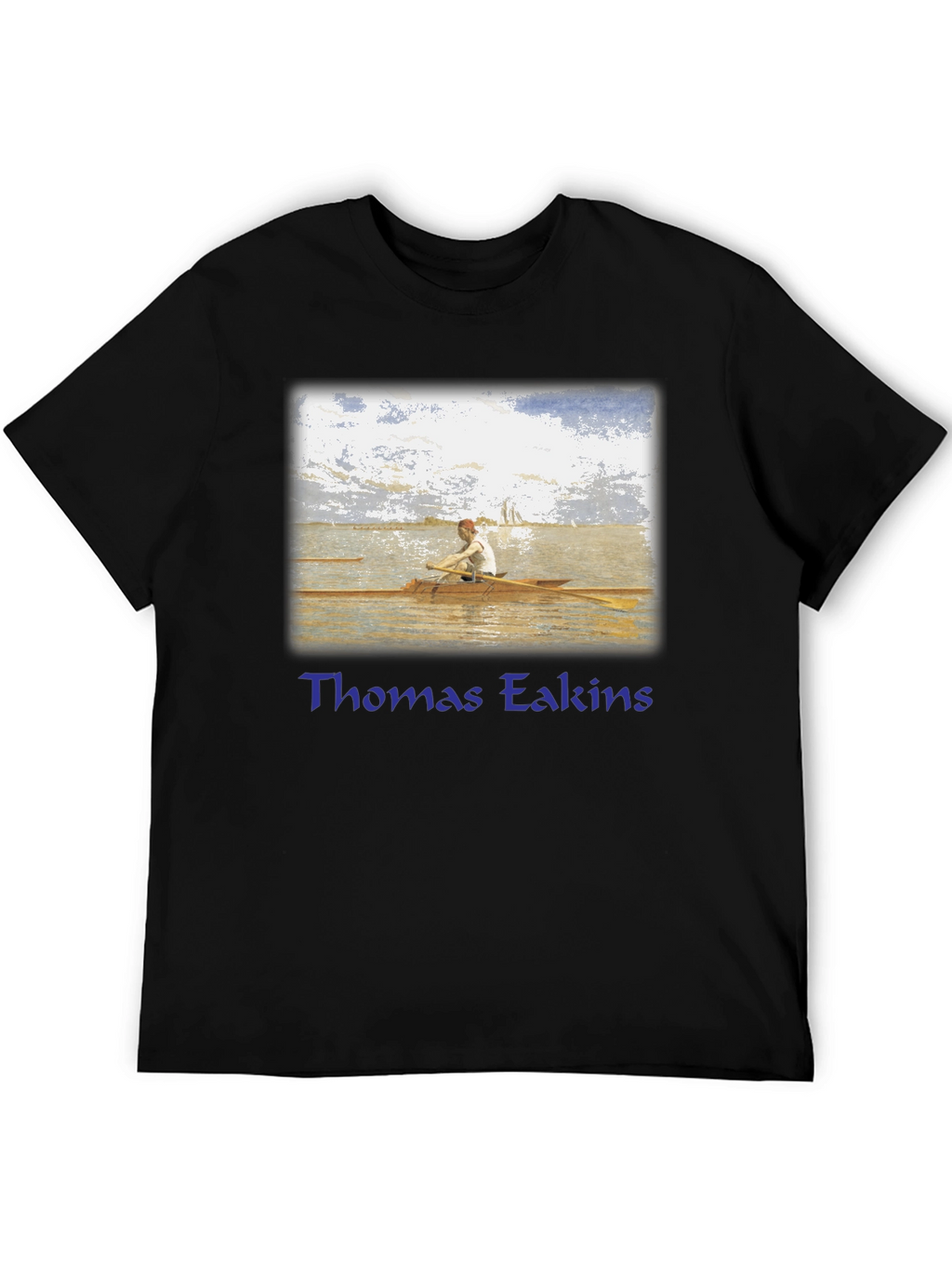 Thomas Eakins Rowing T-Shirt - Fine Art Graphic Tee