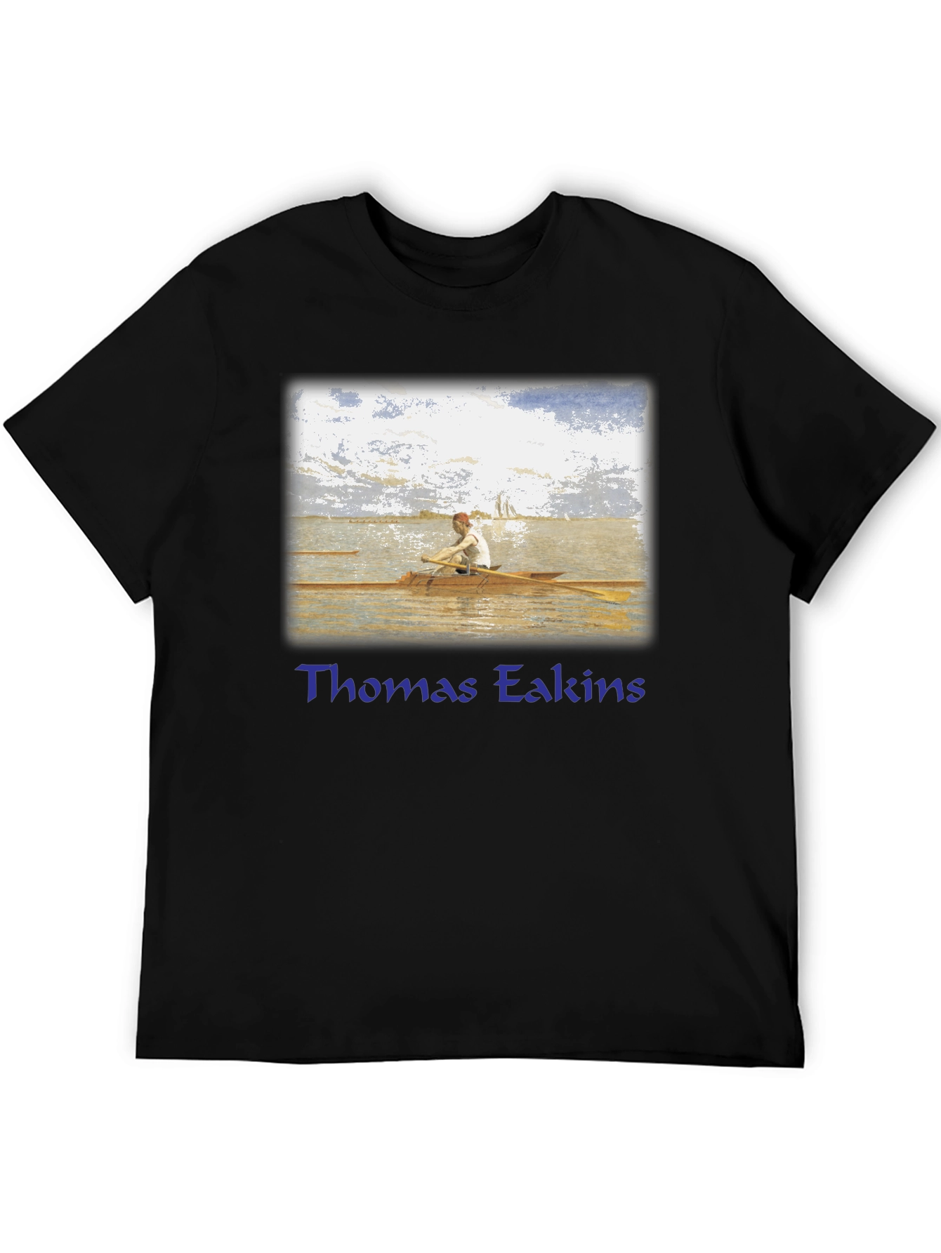 Thomas Eakins Rowing T-Shirt - Fine Art Graphic Tee