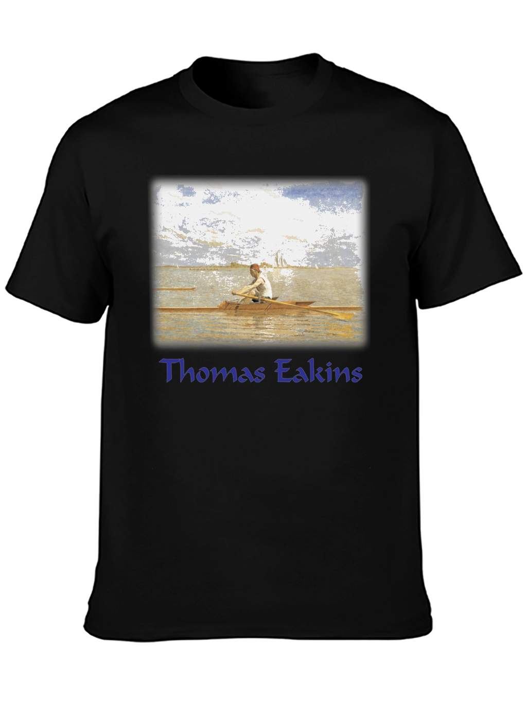 Thomas Eakins Rowing T-Shirt - Fine Art Graphic Tee
