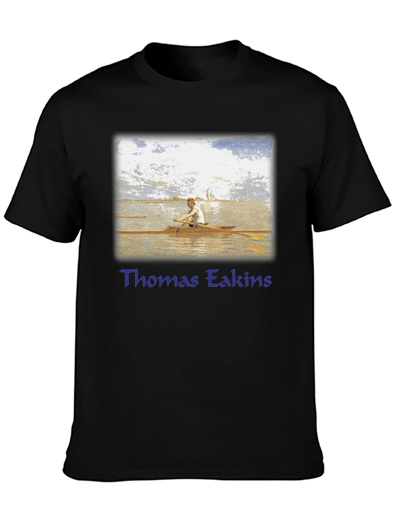 Thomas Eakins Rowing T-Shirt - Fine Art Graphic Tee