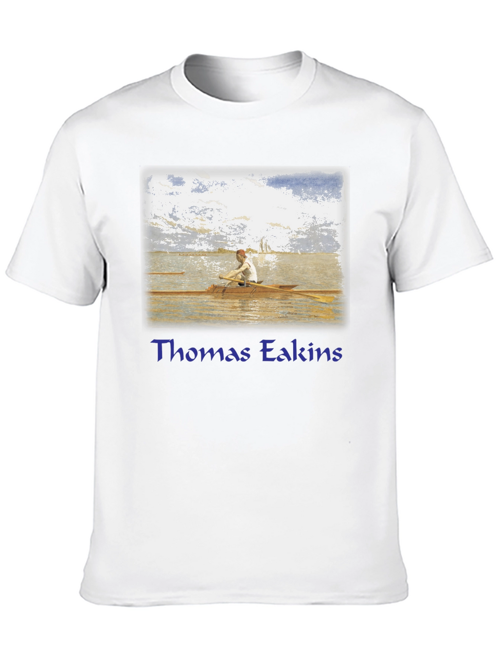 Thomas Eakins Rowing T-Shirt - Fine Art Graphic Tee