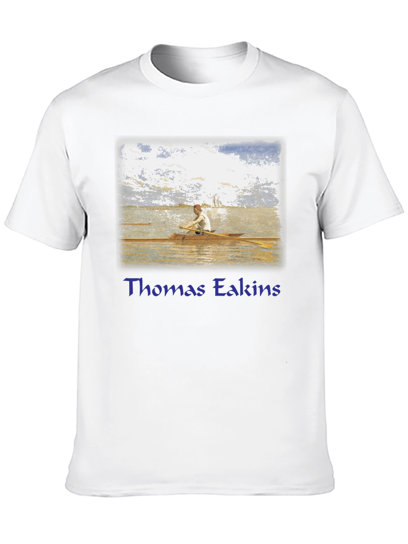 Thomas Eakins Rowing T-Shirt - Fine Art Graphic Tee