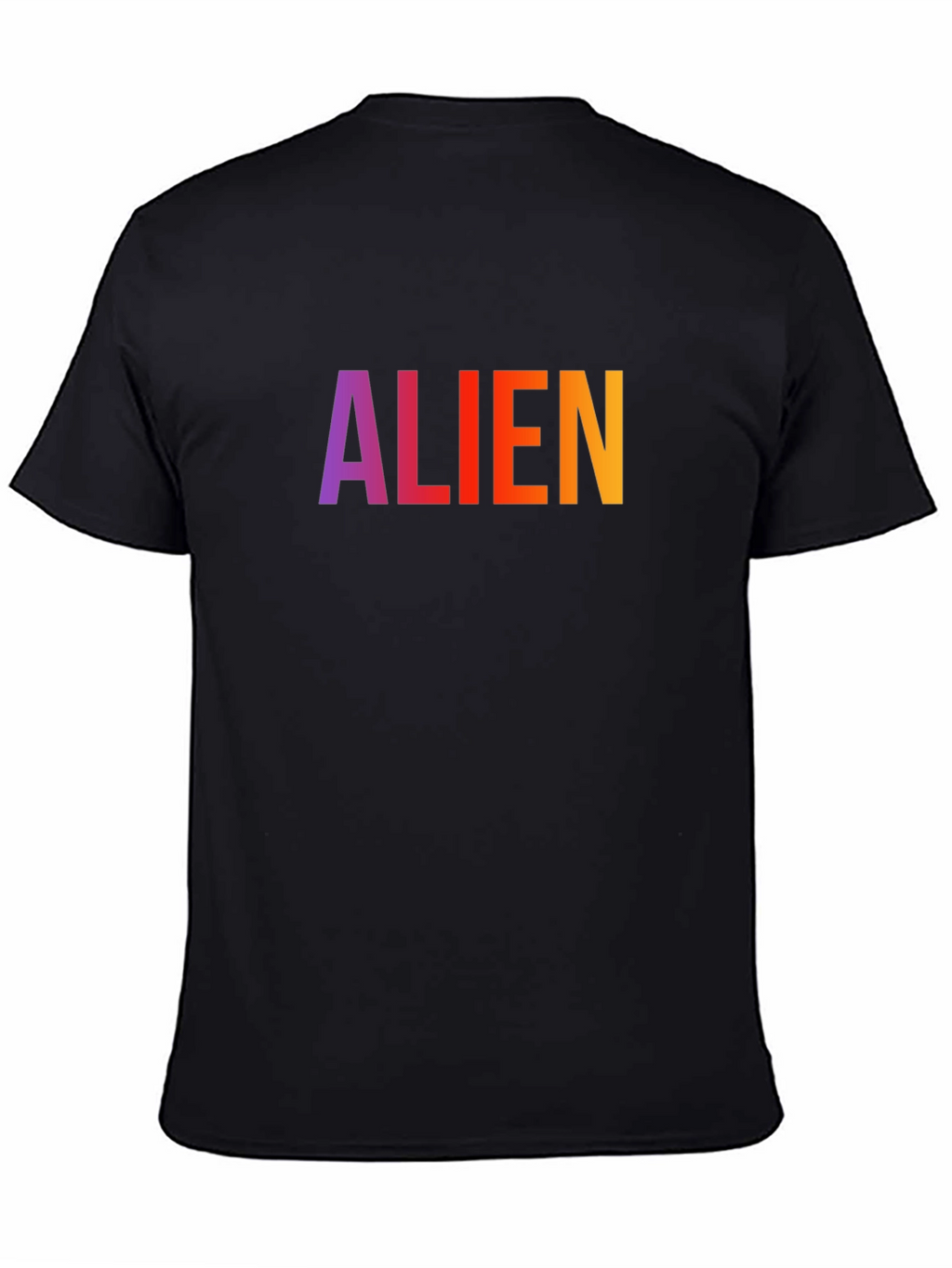 Alien Graphic Print T-Shirt - Casual Crew Neck Tee