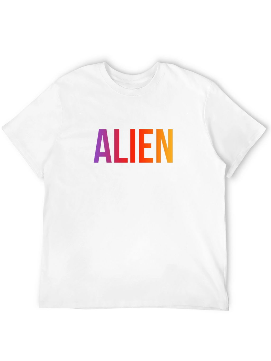 Alien Graphic Print T-Shirt - Casual Crew Neck Tee