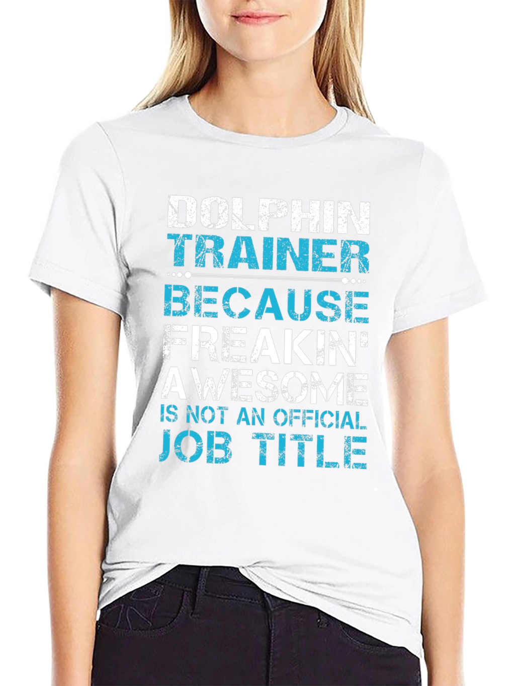 Dolphin Trainer Graphic Tee - Awesome Job Title Alternative
