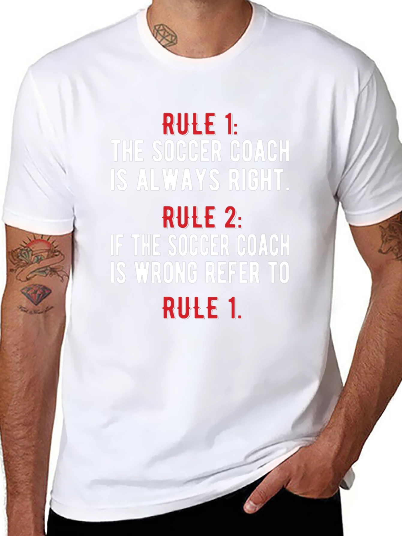 Soccer Coach Rules T-Shirt - Always Right