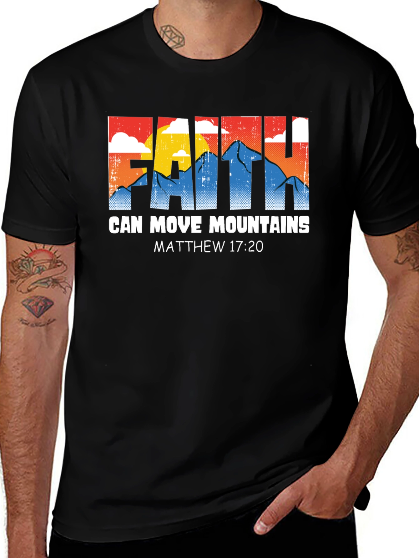 Faith Can Move Mountains T-Shirt Matthew 17:20