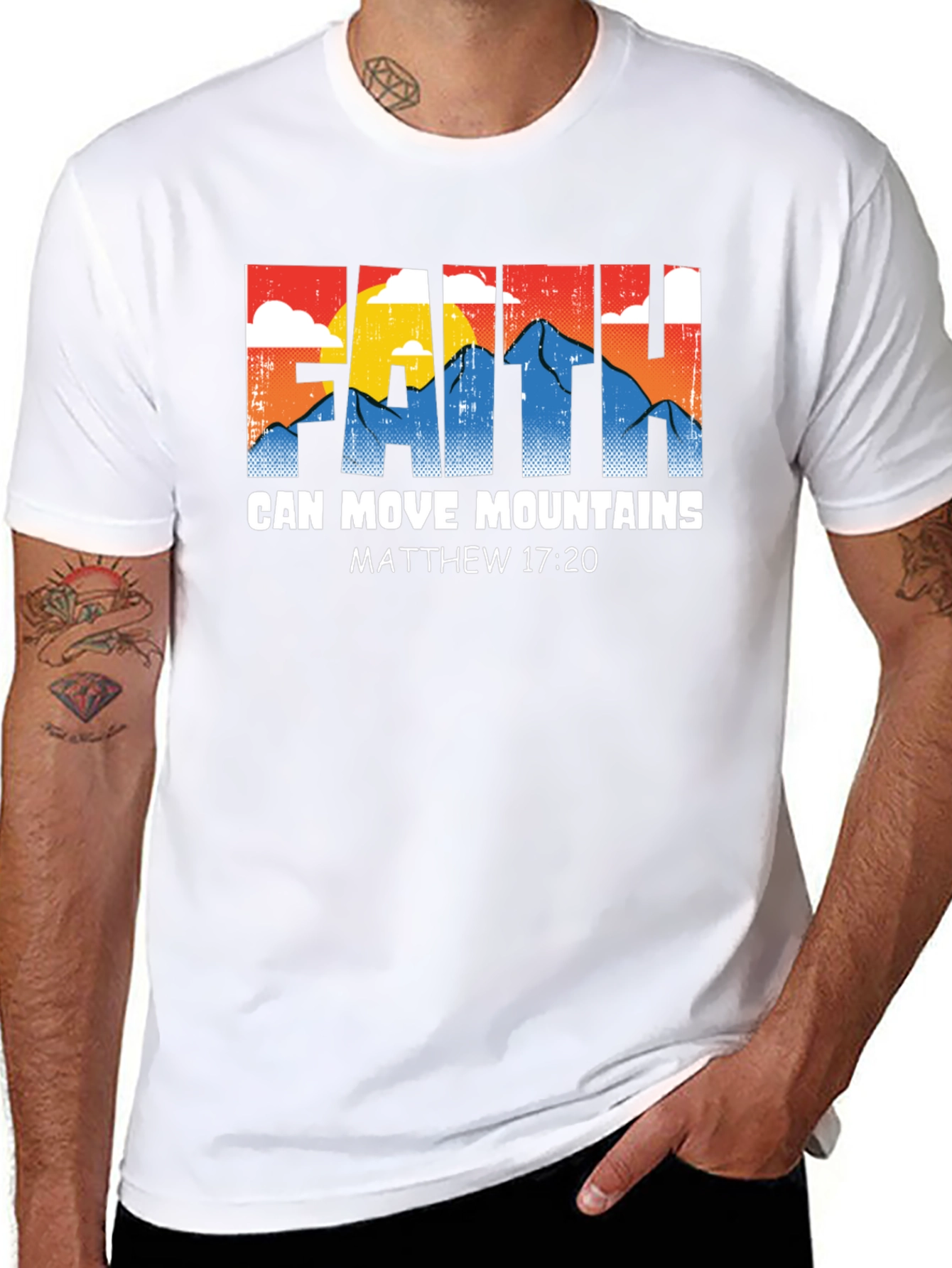 Faith Can Move Mountains T-Shirt Matthew 17:20