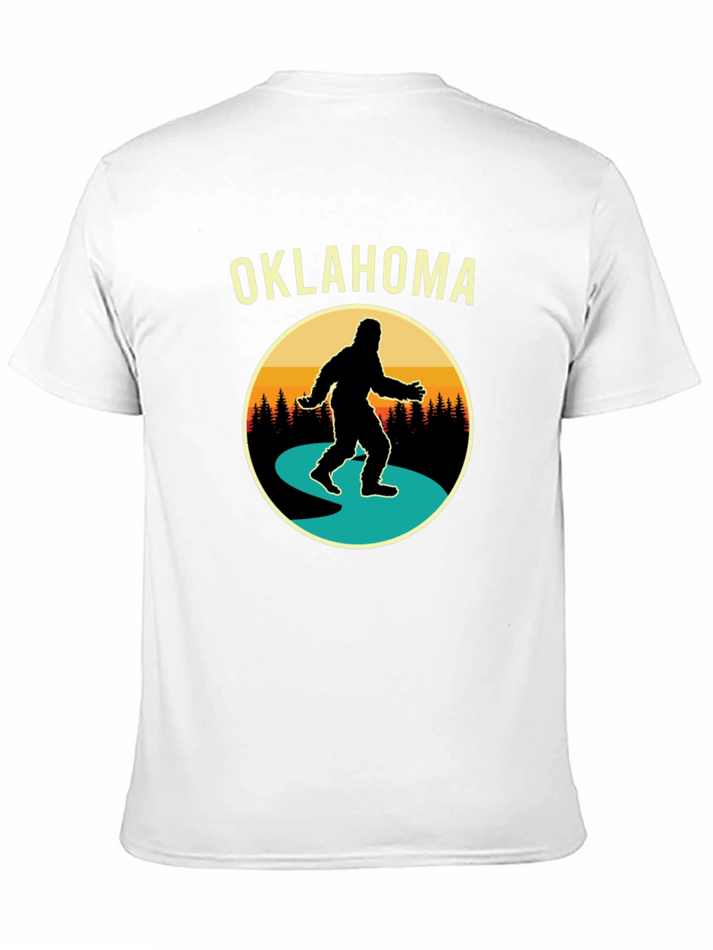 Oklahoma Bigfoot T-Shirt - Retro Sasquatch Tee