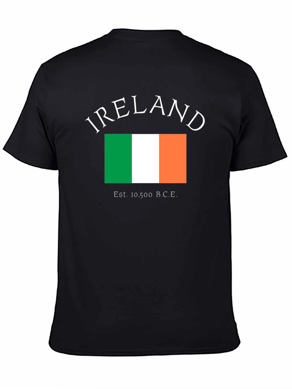 Ireland Flag T-Shirt - Black