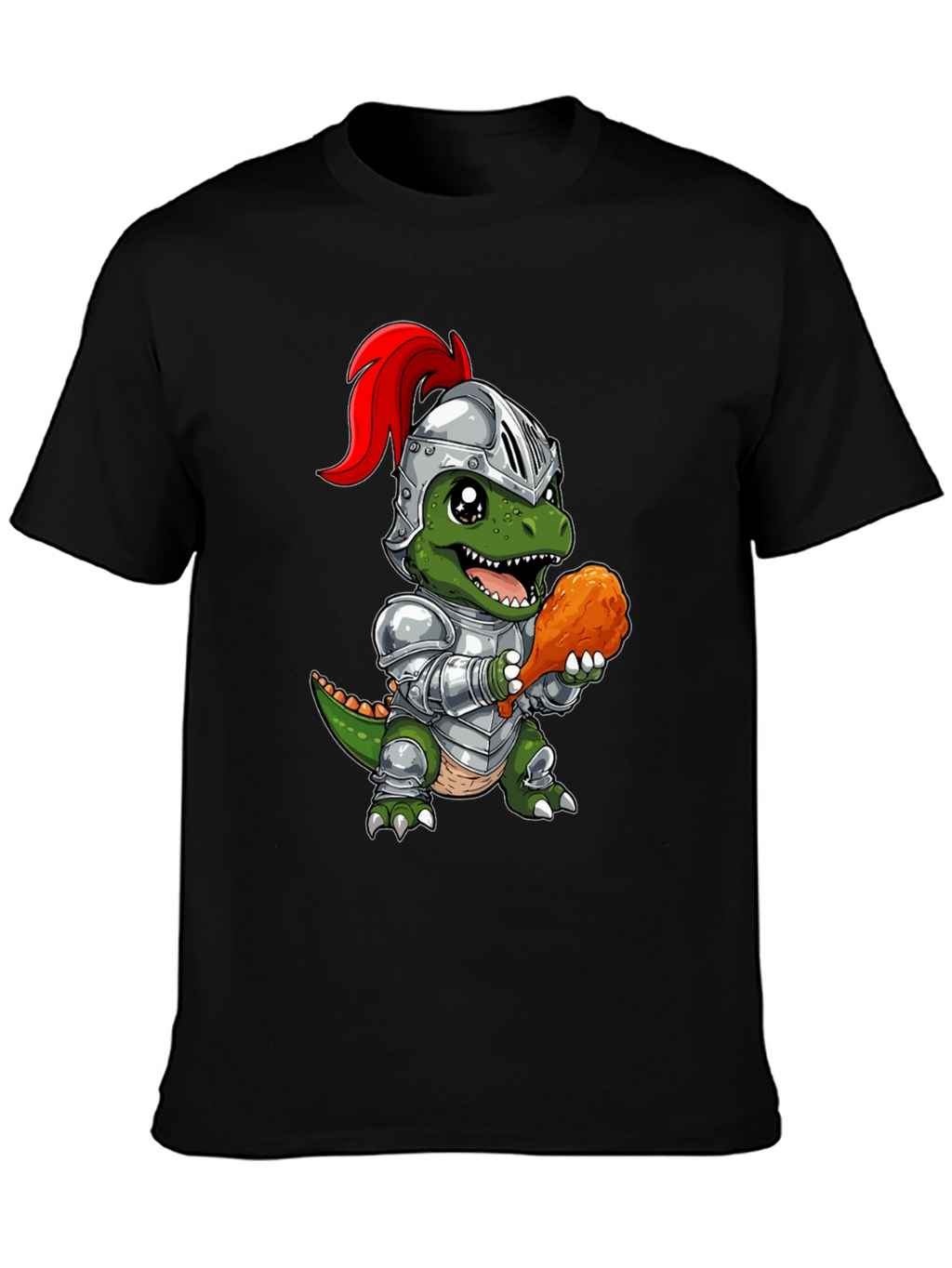 Dino Knight T-Shirt - Chicken Leg Champion