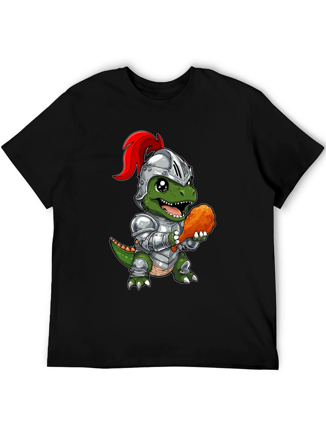 Dino Knight T-Shirt - Chicken Leg Champion