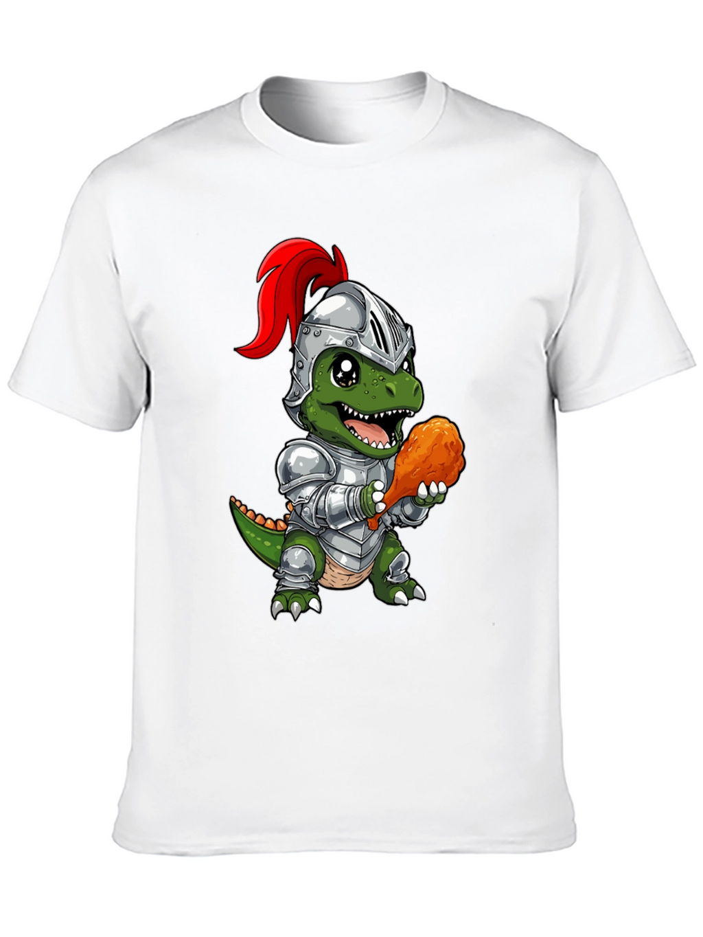 Dino Knight T-Shirt - Chicken Leg Champion
