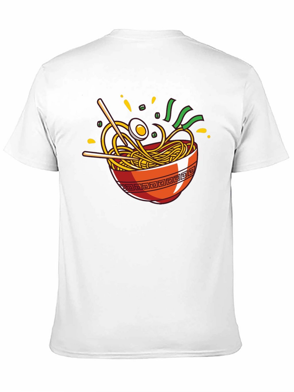 Ramen Bowl Graphic T-Shirt - Casual Crew Neck Tee