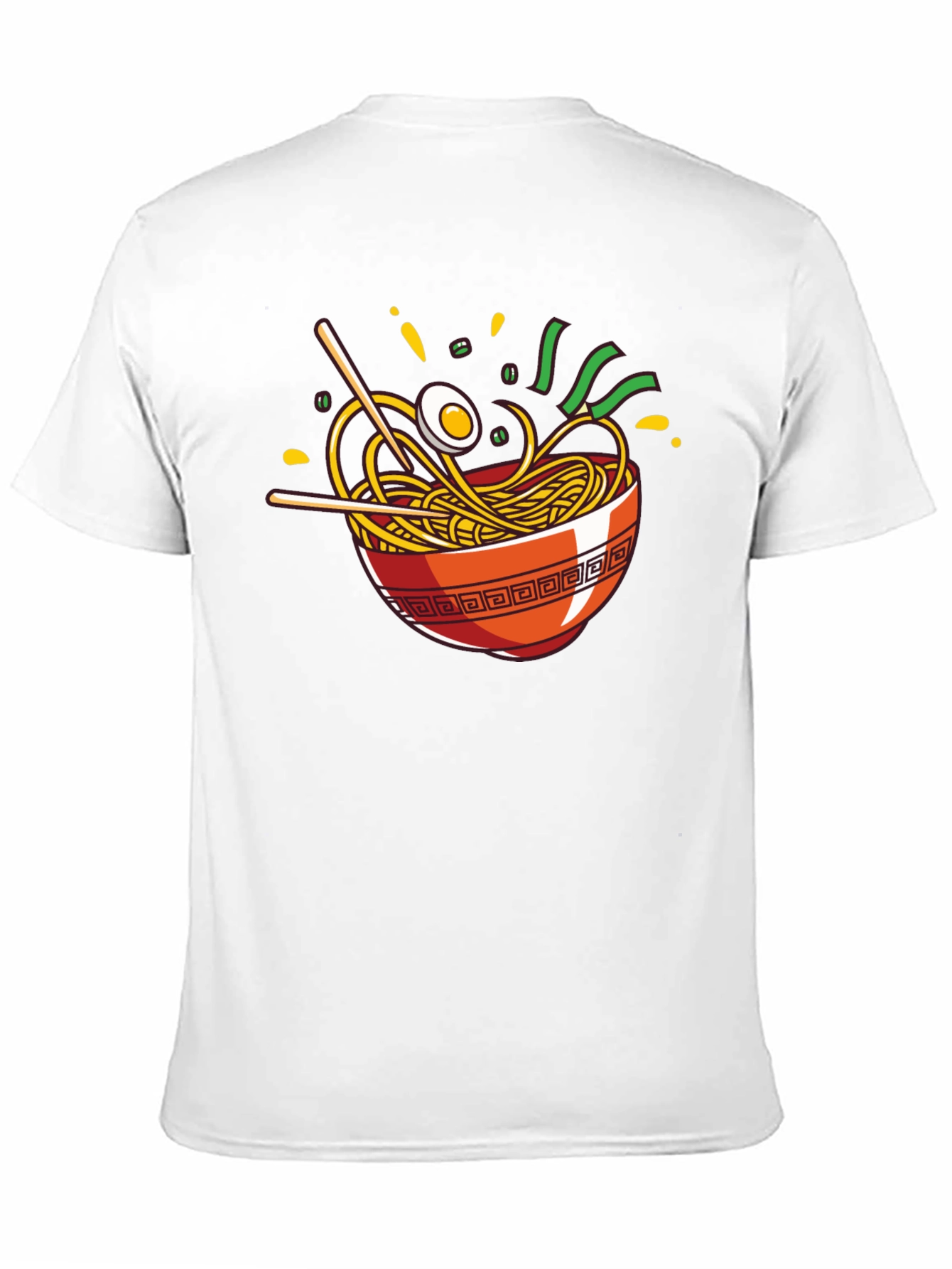 Ramen Bowl Graphic T-Shirt - Casual Crew Neck Tee