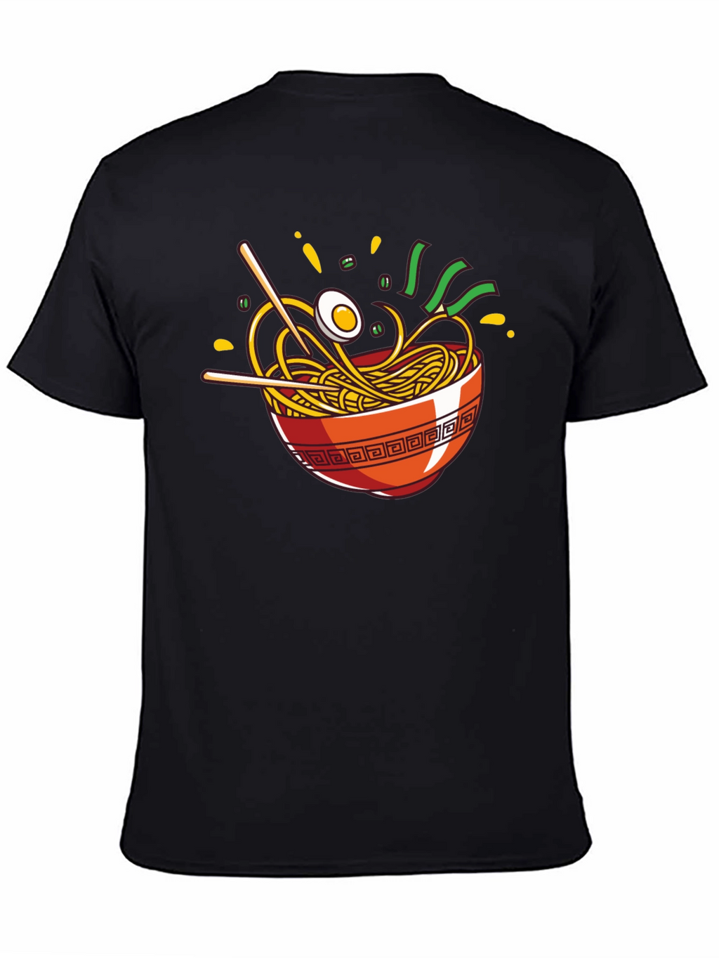 Ramen Bowl Graphic T-Shirt - Casual Crew Neck Tee