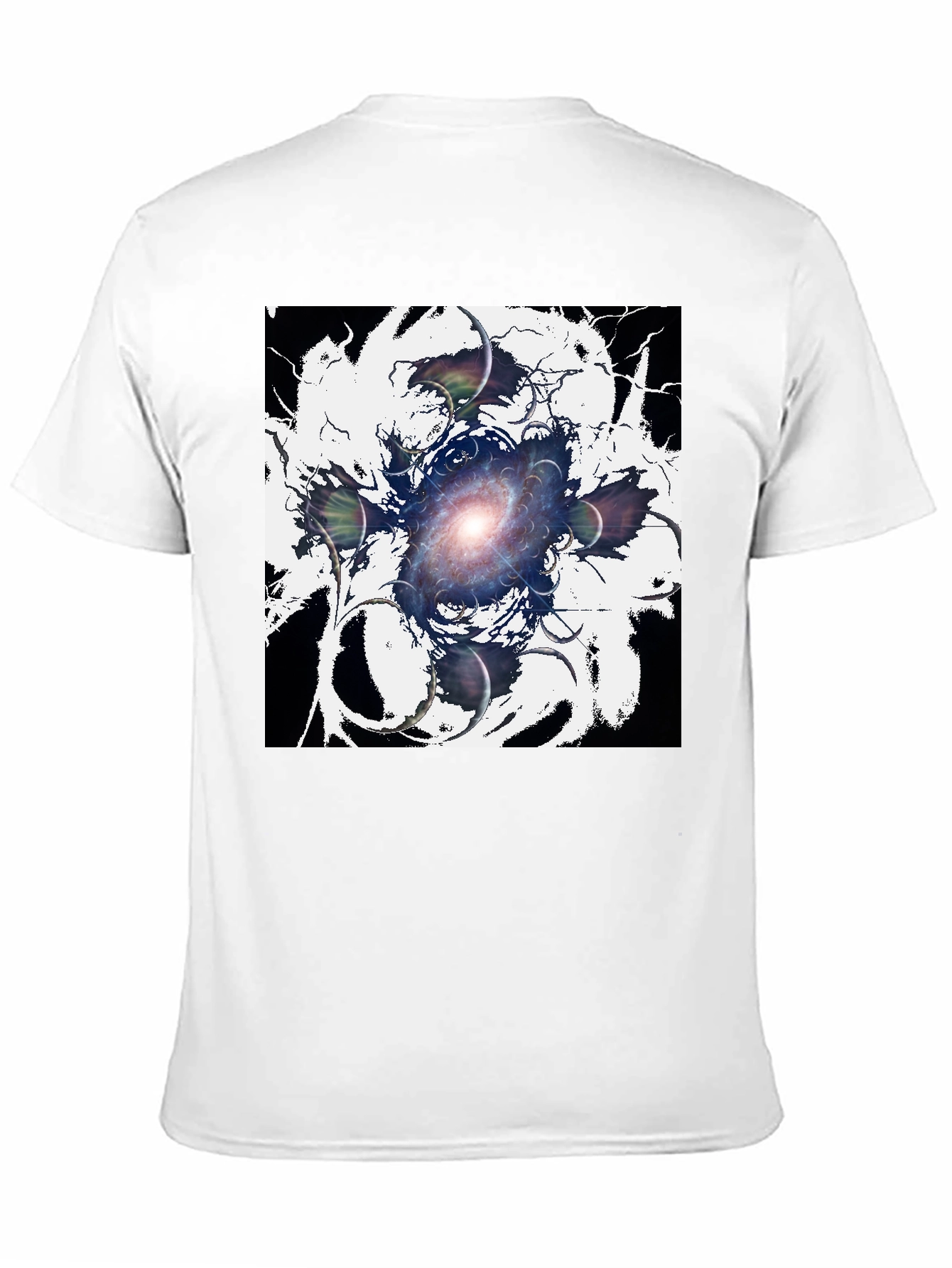 Cosmic Galaxy Graphic Tee - Black