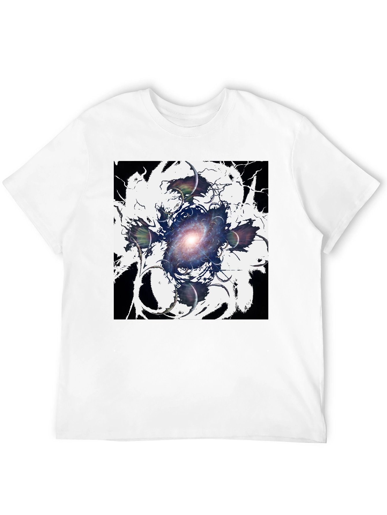 Cosmic Galaxy Graphic Tee - Black