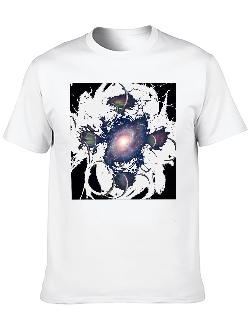 Cosmic Galaxy Graphic Tee - Black