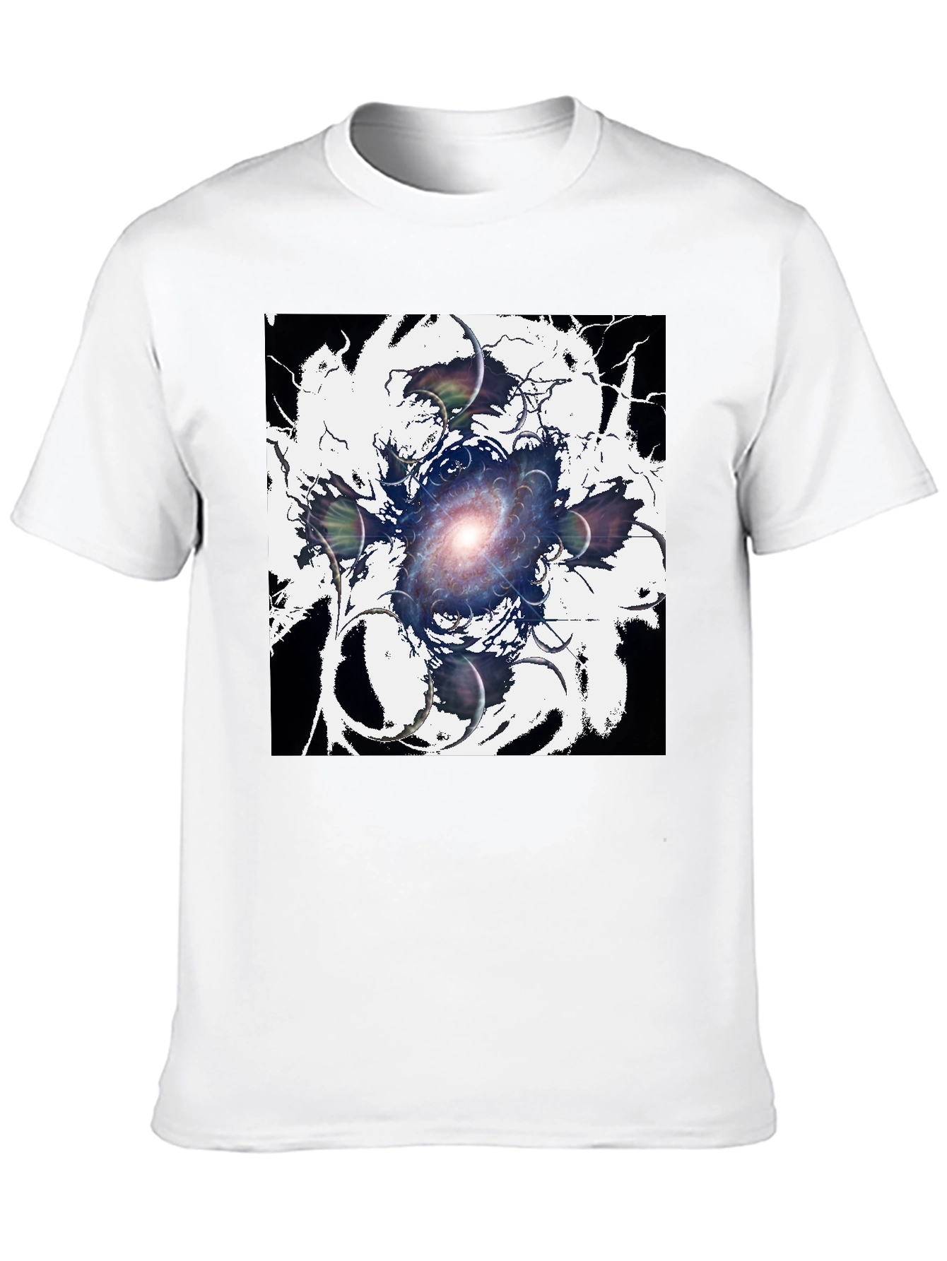 Cosmic Galaxy Graphic Tee - Black