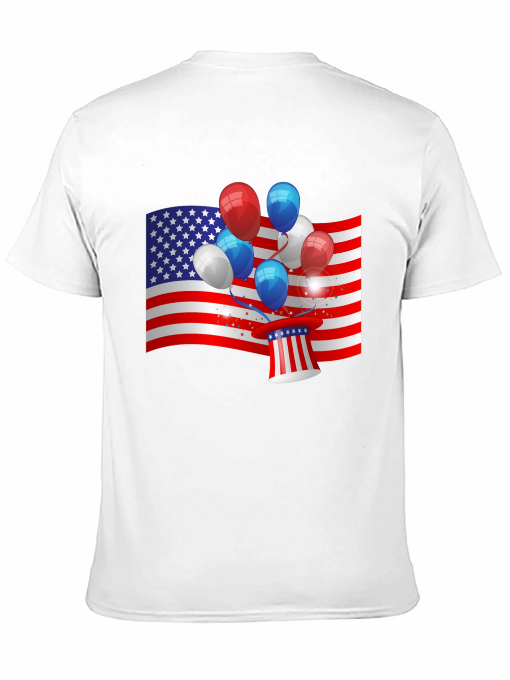 Patriotic Balloon USA Flag T-Shirt