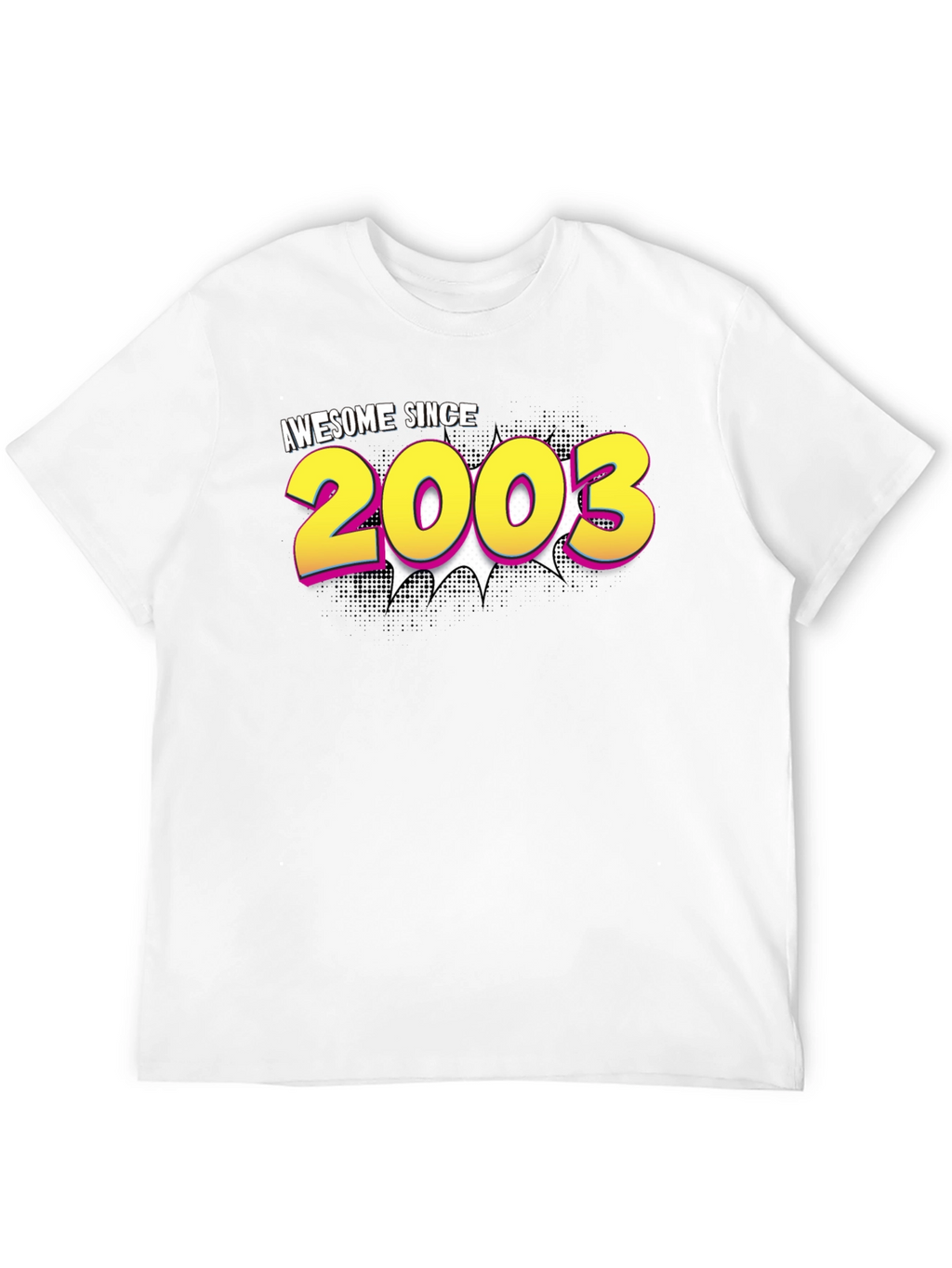 Awesome Since 2003 Graphic Tee - Black Cotton Blend
