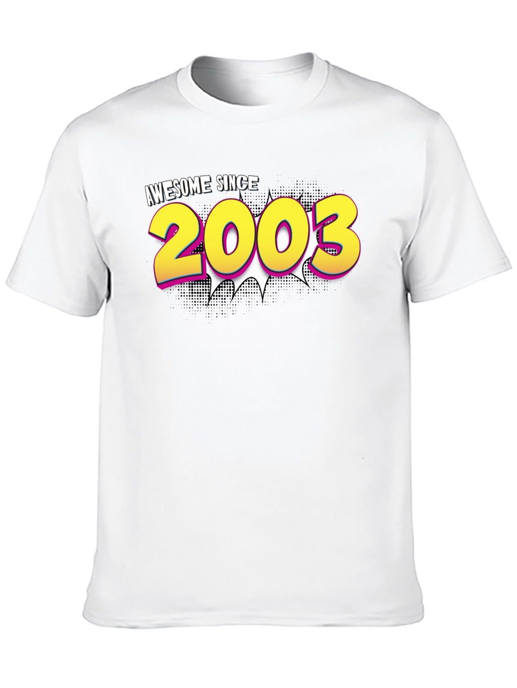 Awesome Since 2003 Graphic Tee - Black Cotton Blend