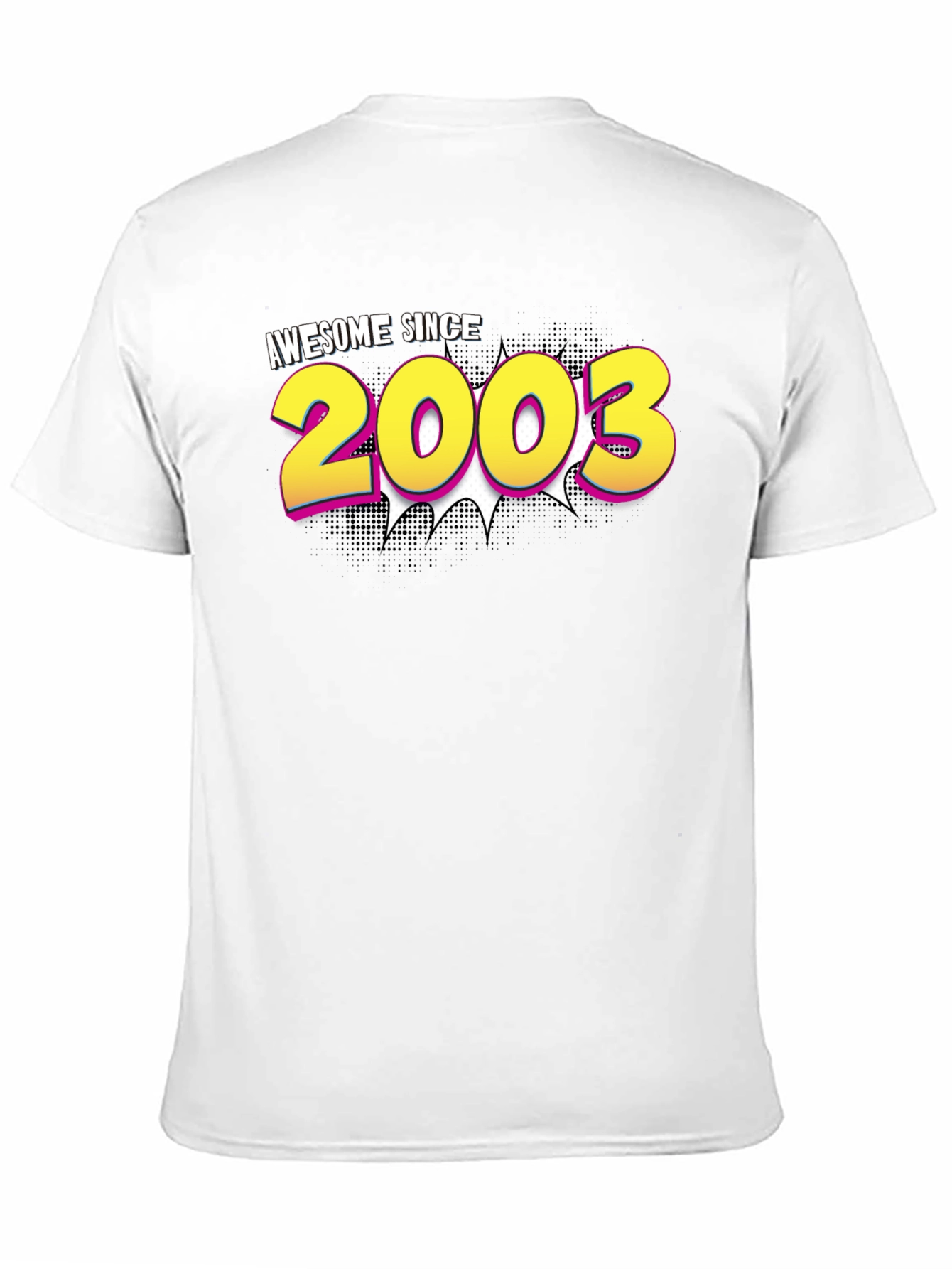 Awesome Since 2003 Graphic Tee - Black Cotton Blend