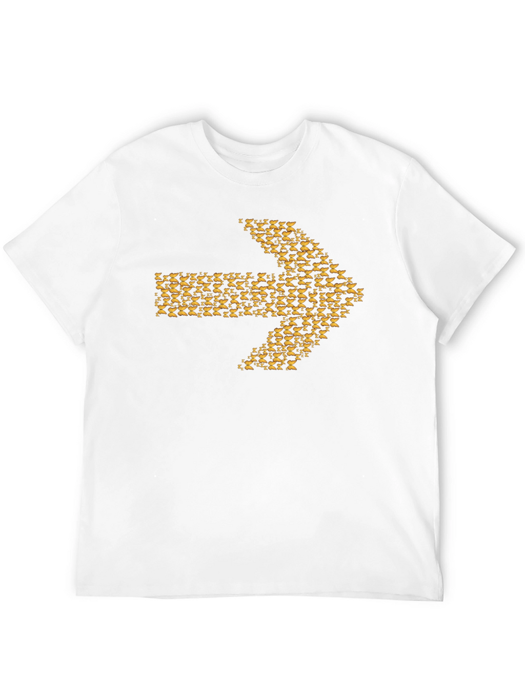 Arrow Graphic Tee - Black Cotton Blend Casual Wear