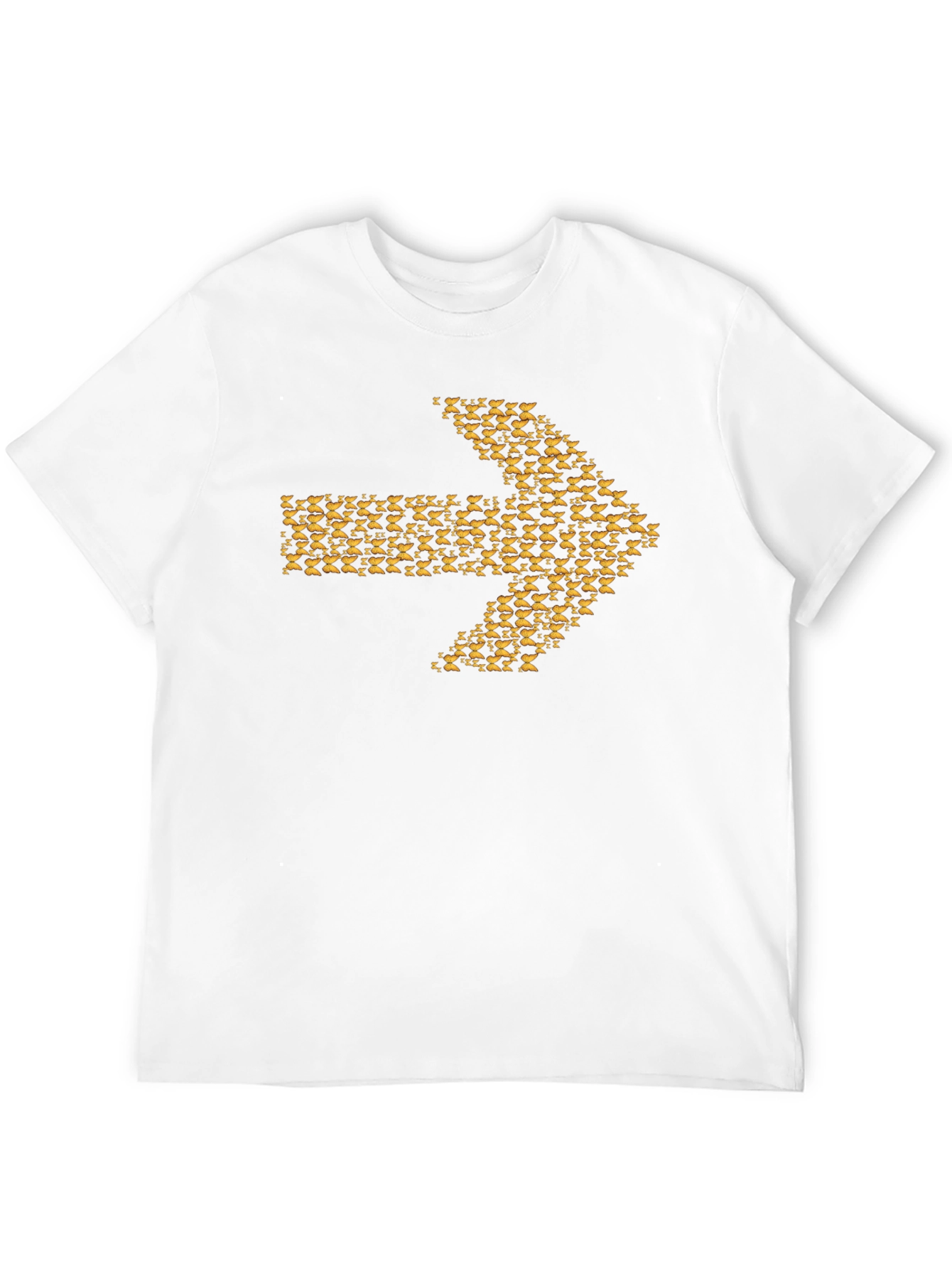 Arrow Graphic Tee - Black Cotton Blend Casual Wear