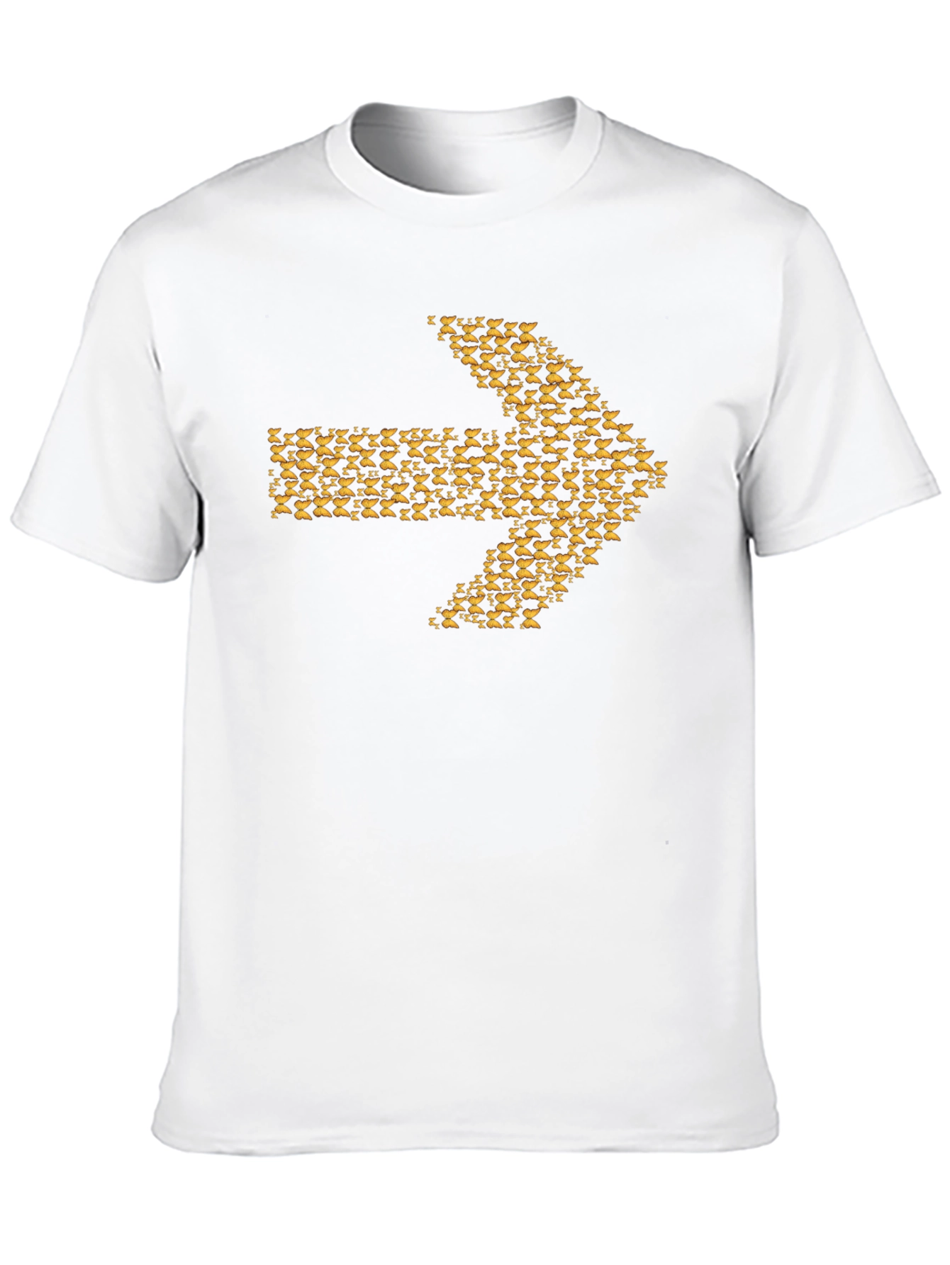 Arrow Graphic Tee - Black Cotton Blend Casual Wear