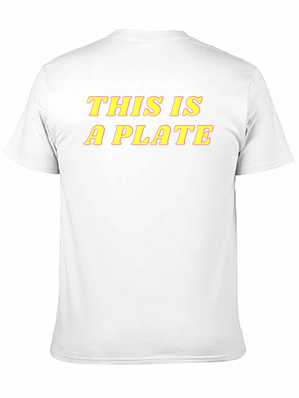 This is a Plate Graphic T-Shirt - Black