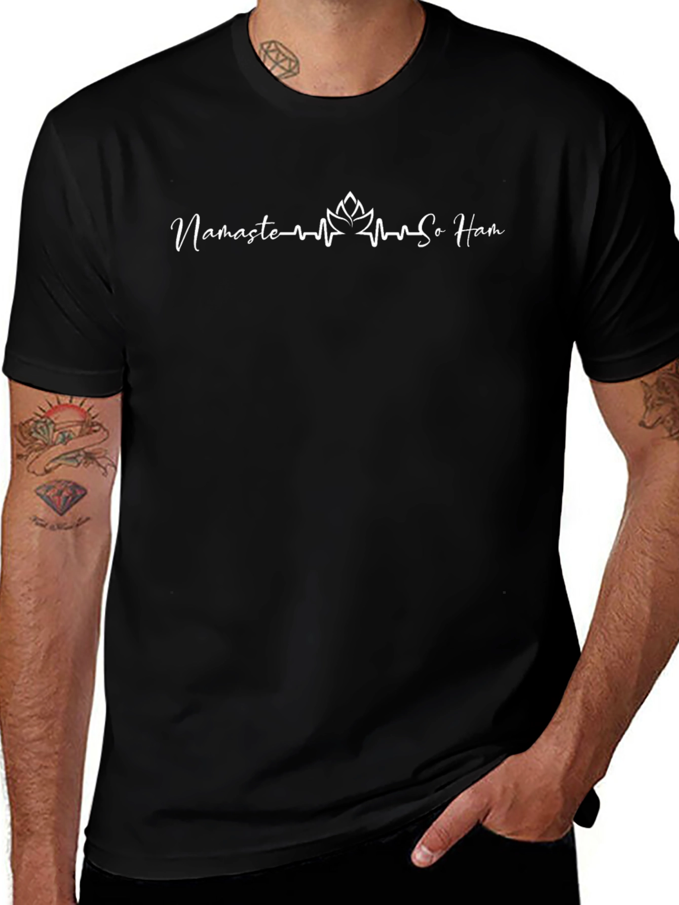 Namaste So Ham Heartbeat T-Shirt - Yoga Inspired