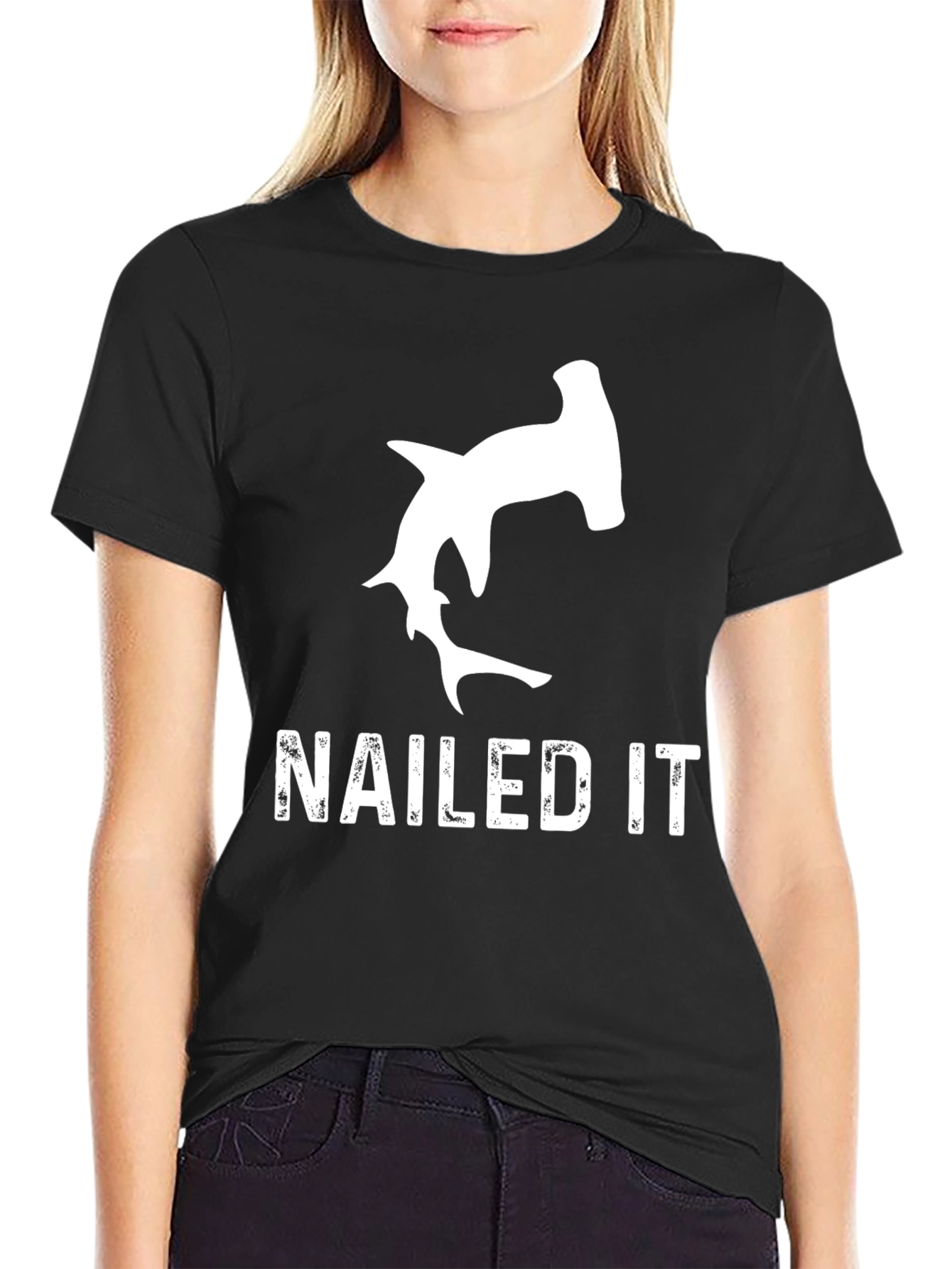 Nailed It Hammerhead Shark Graphic Tee