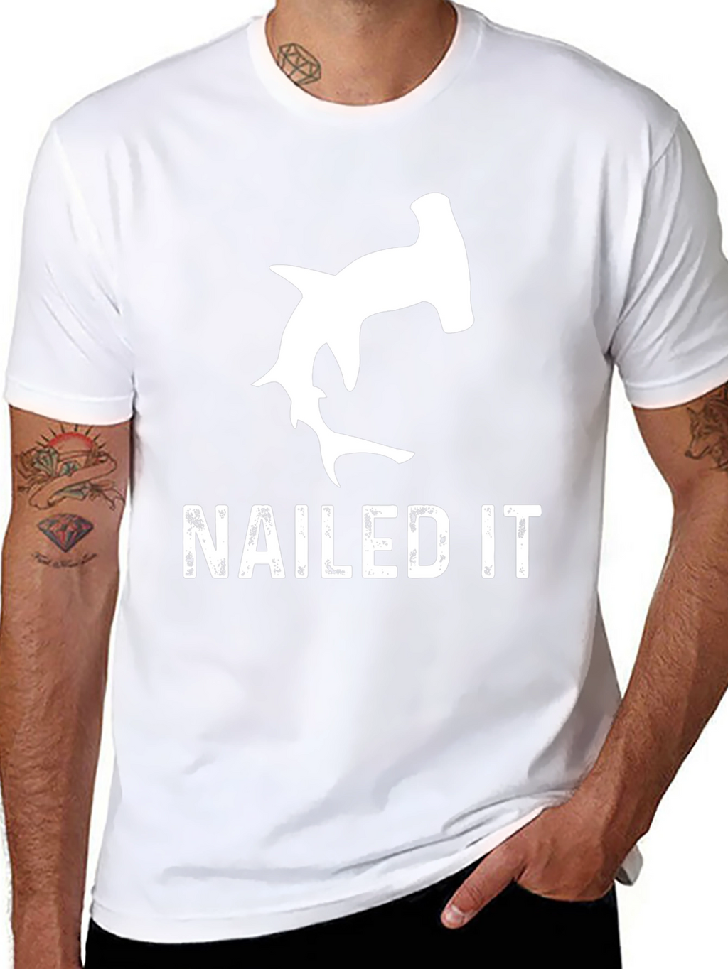 Nailed It Hammerhead Shark Graphic Tee