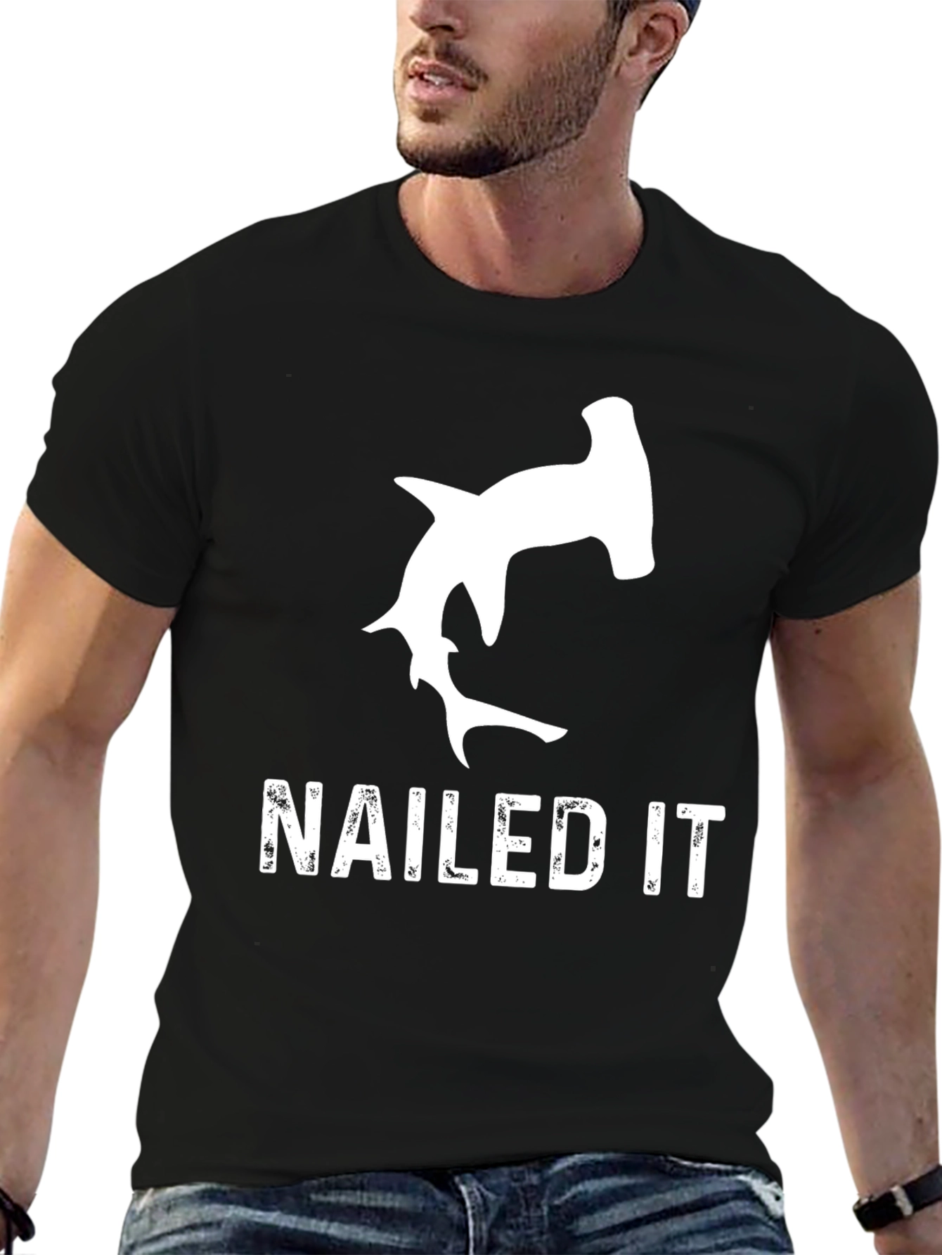 Nailed It Hammerhead Shark Graphic Tee