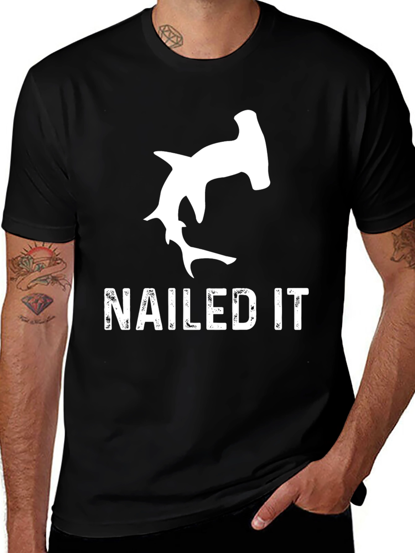 Nailed It Hammerhead Shark Graphic Tee