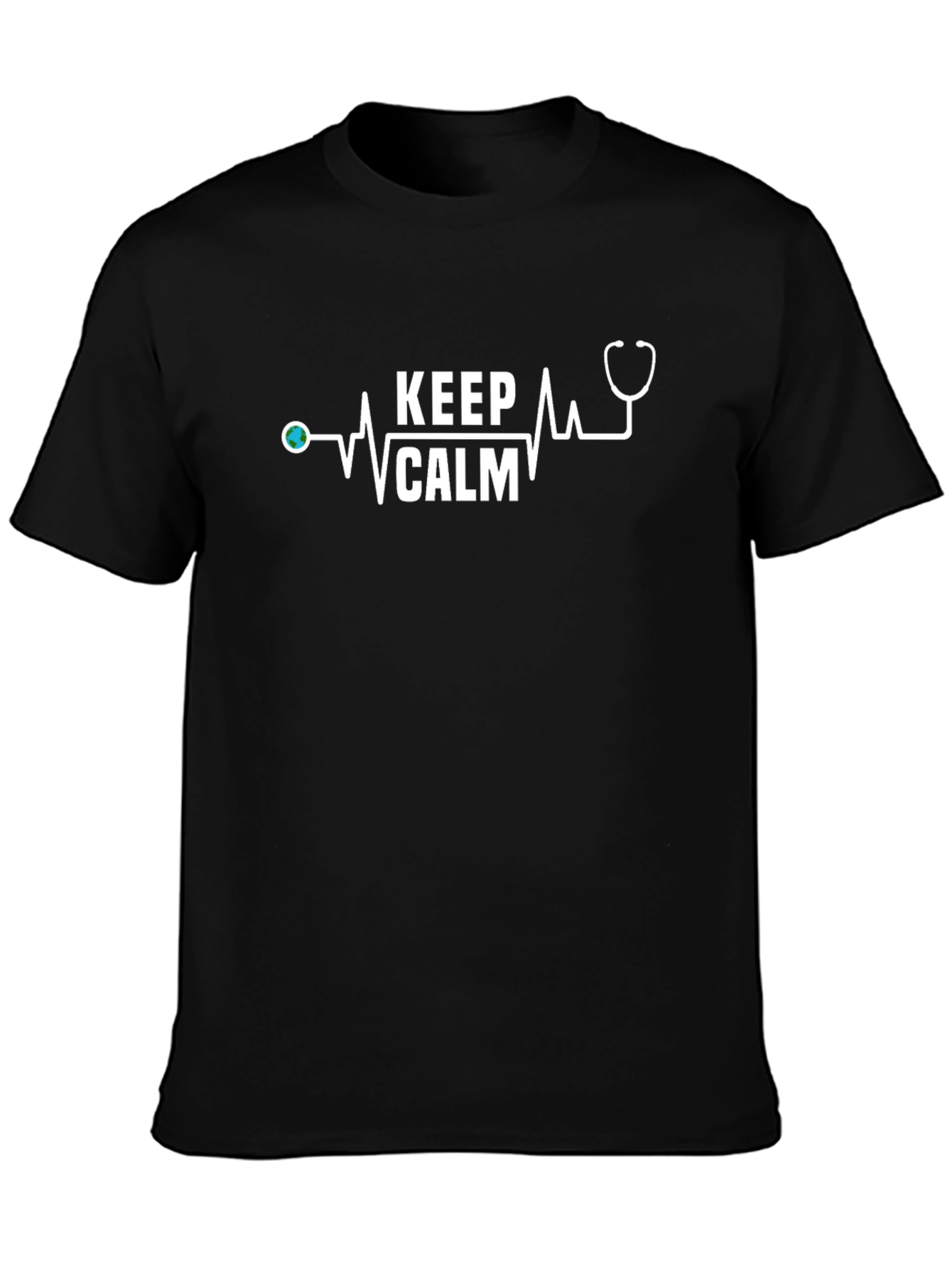 Keep Calm Stethoscope Tee - Medical Professional Gift