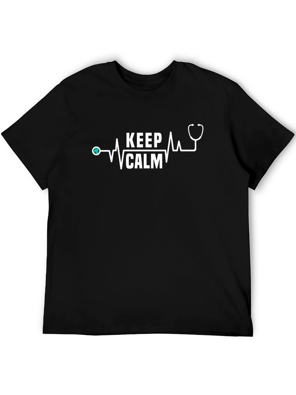 Keep Calm Stethoscope Tee - Medical Professional Gift