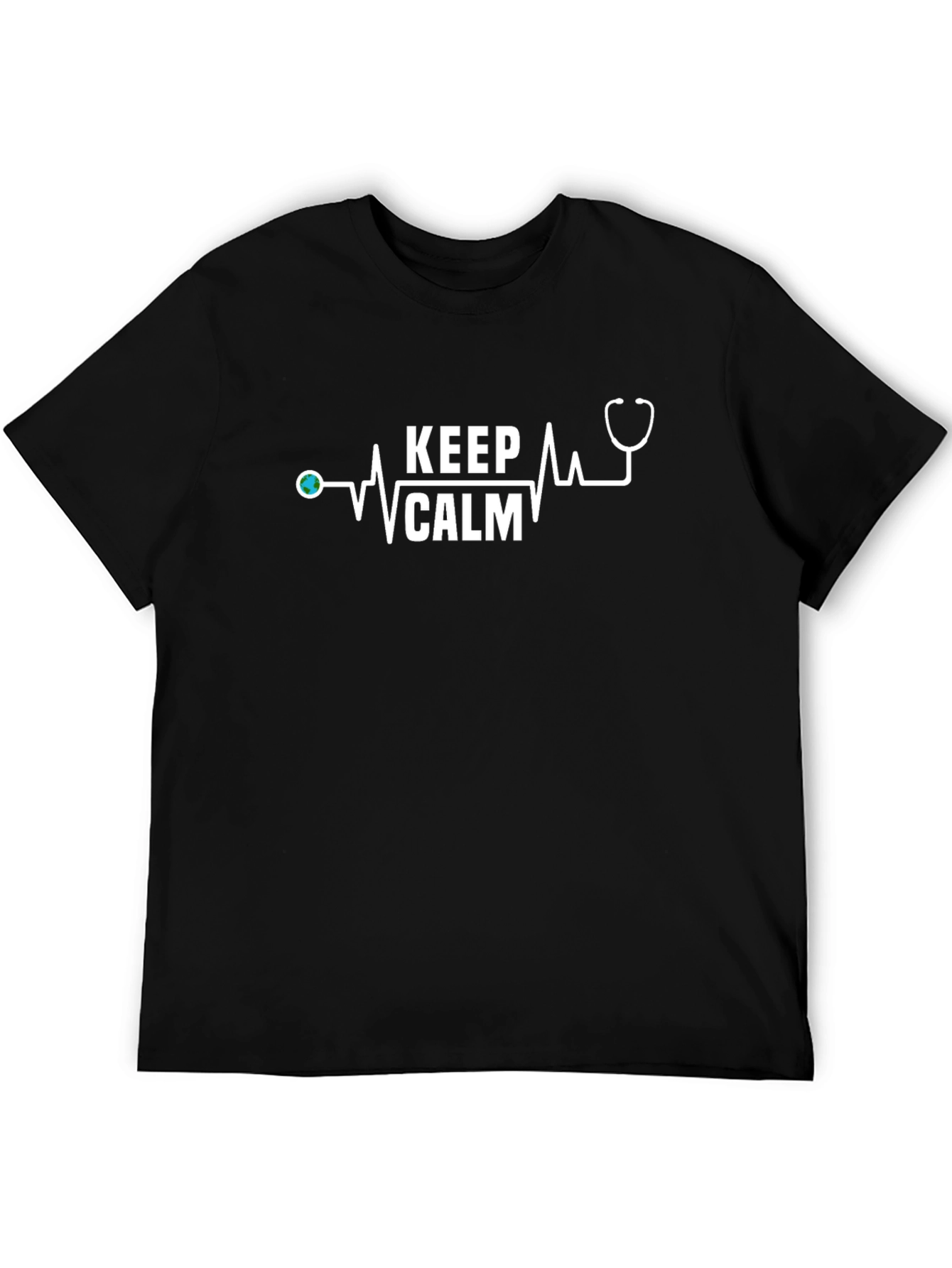 Keep Calm Stethoscope Tee - Medical Professional Gift