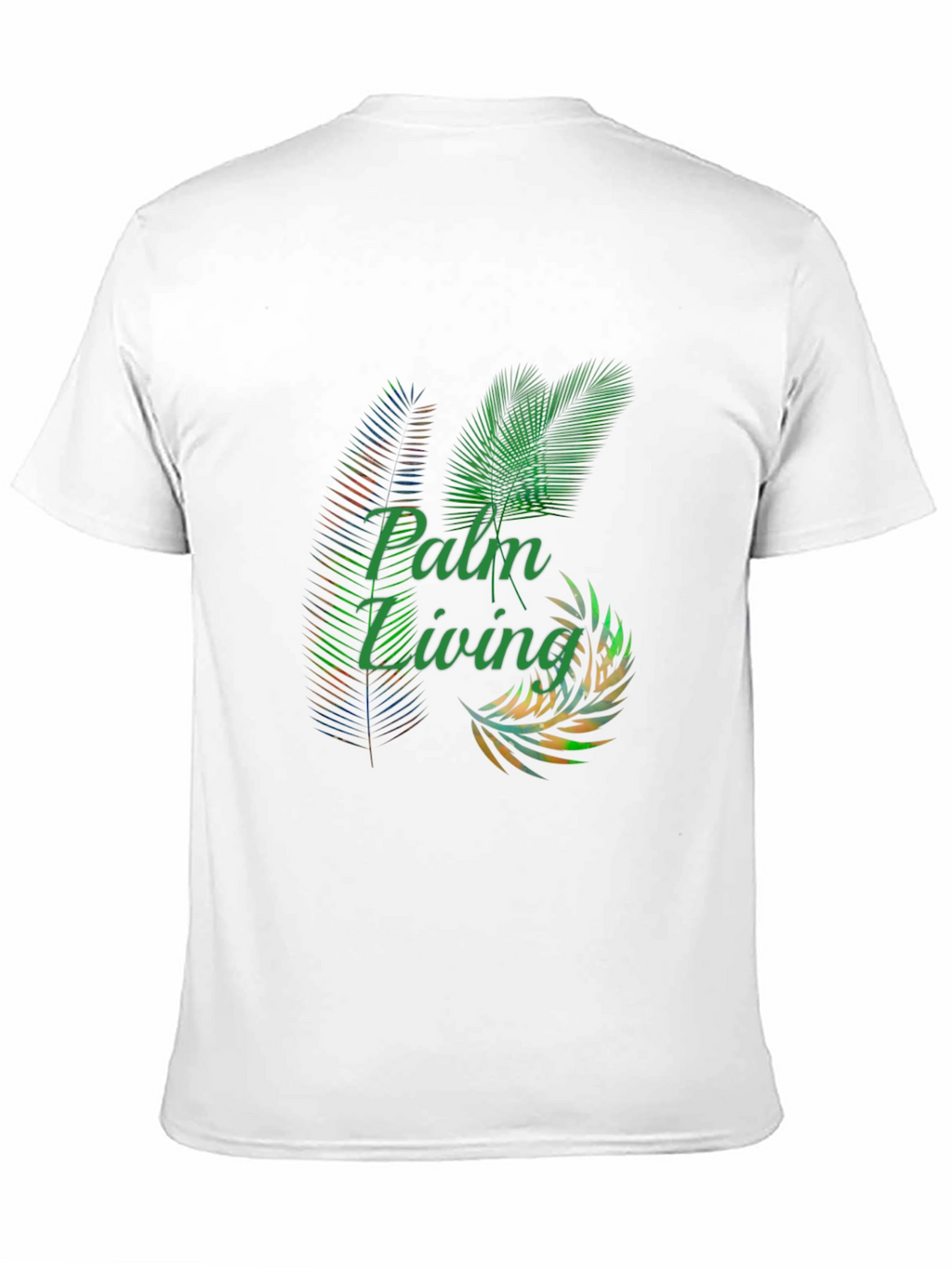 Palm Living Graphic Tee - Tropical Style