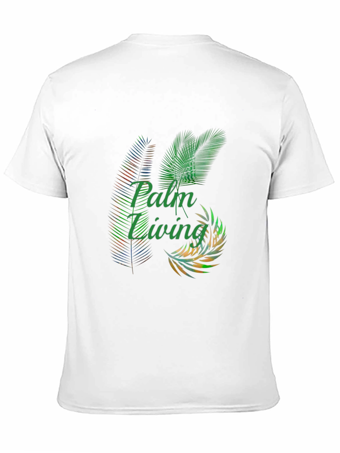 Palm Living Graphic Tee - Tropical Style