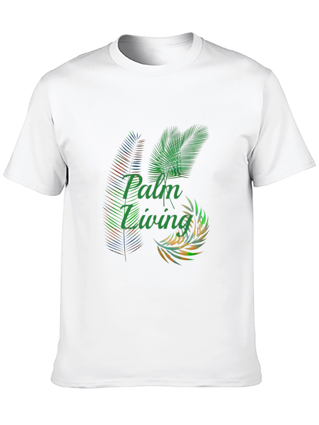 Palm Living Graphic Tee - Tropical Style